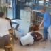 IDF man in uniform stabbed while waiting in line at Aroma cafe