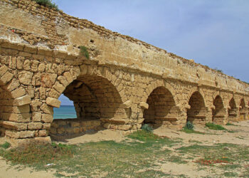 Ancient Roman Aqueduct in Caesarea Collapses