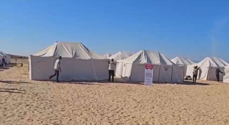 Israeli organizations Facilitates Tents for Gazans