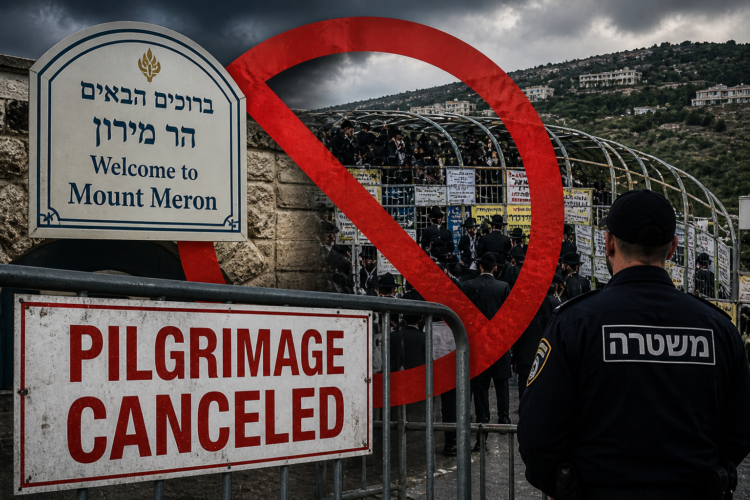 Israel Cancels Annual Lag Ba’Omer Pilgrimage at Mount Meron