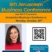 5th Jerusalem Business Conference to Bring Business Owners Together for a Day of Learning and Networking